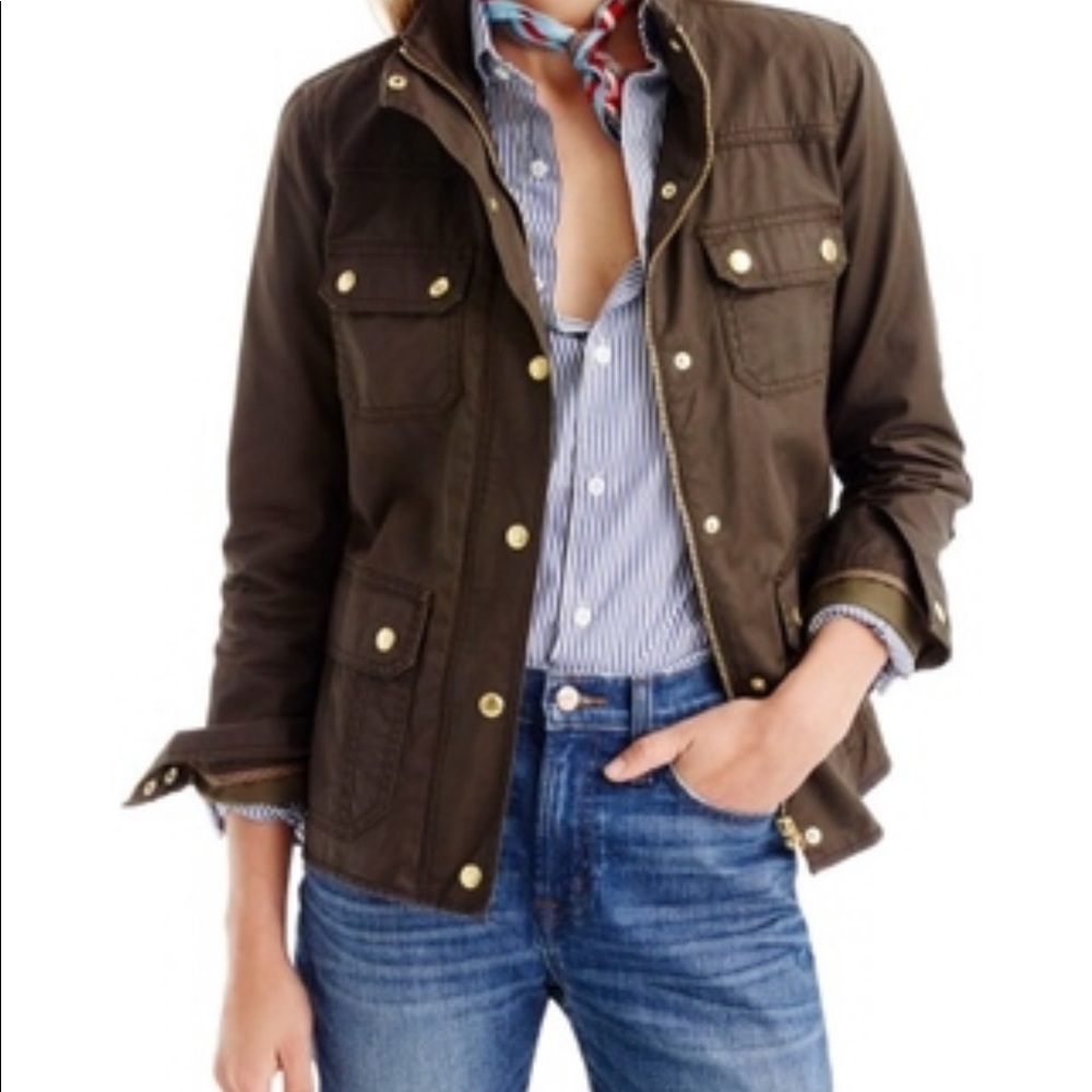 J CREW army green jacket